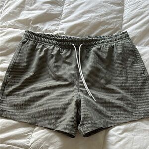 Abercrombie & Fitch dark green 5” Swim Trunks